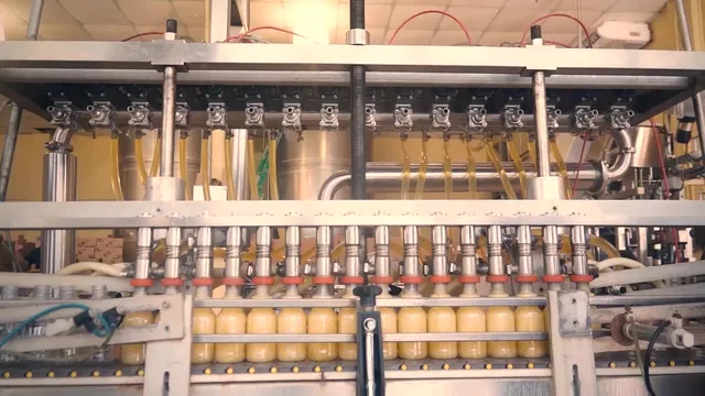 Bottles moving along the Cuello's bottling line